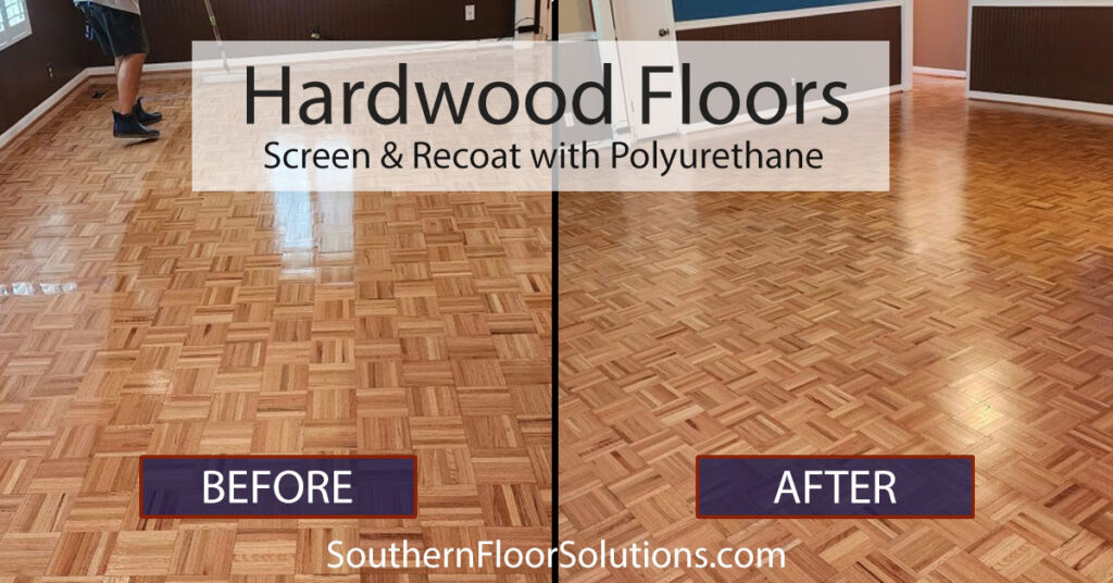 Screen & Recoat Hardwood Floors