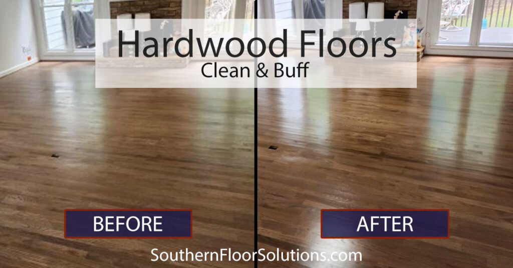 Clean & Buff Hardwood Floors